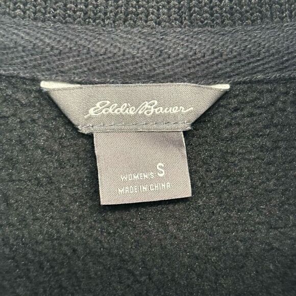 Eddie Bauer Full Zip High Neck Jacket Black Women’s Small - Picture 2 of 9